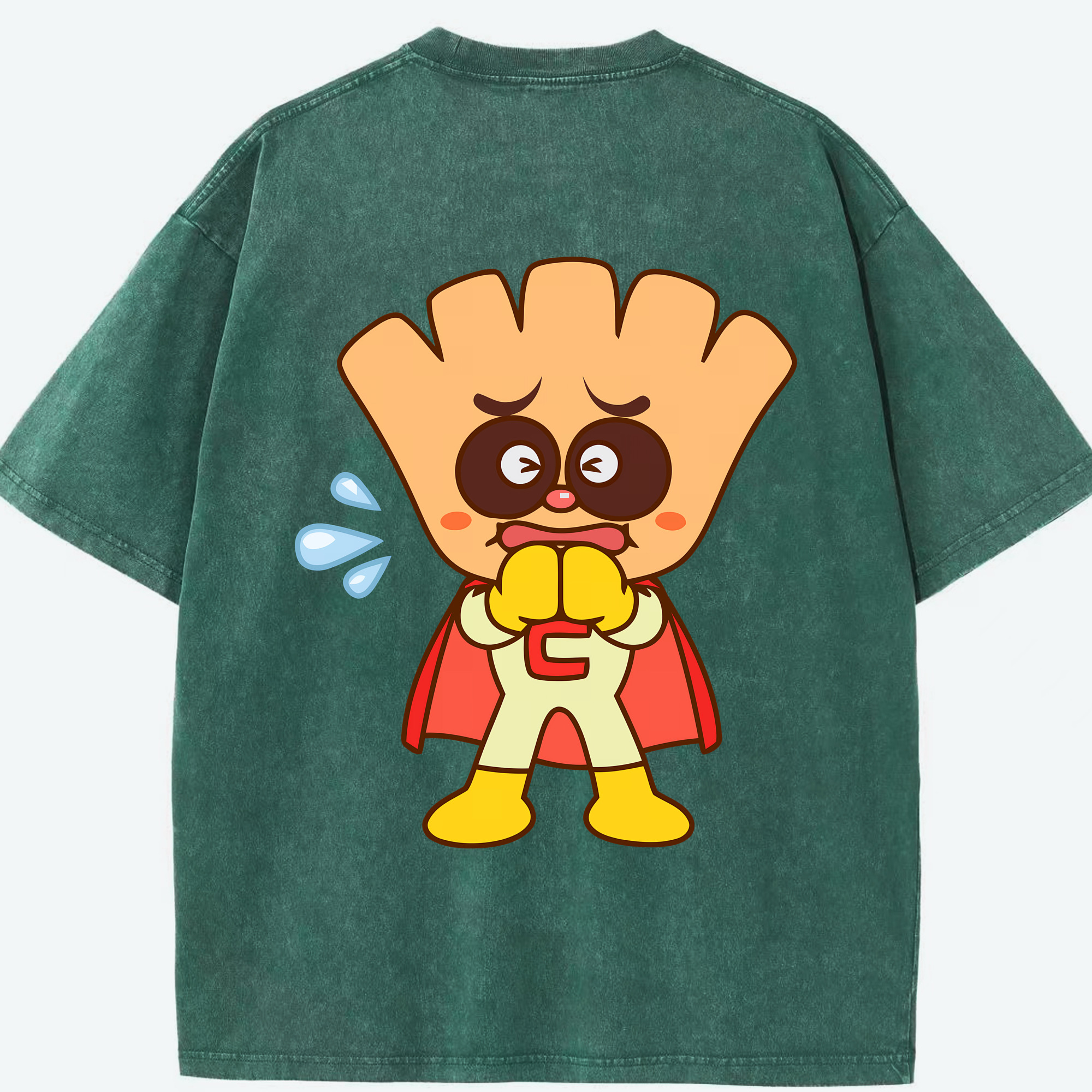 （画像用） アンパンマン Anpanman 綿100% ヴィンテージ風 半袖Tシャツ（背面プリント）
